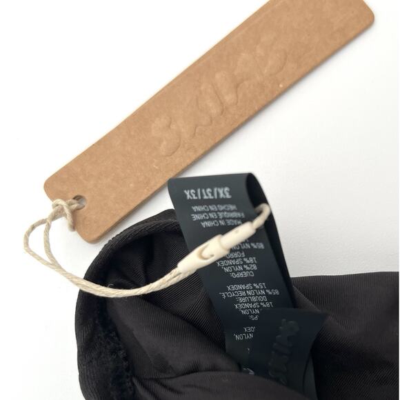 Skims Shine Swim Scoop Neck Bikini Bra Top Plus Size 3x Onyx Black BRAND NEW NWT - Picture 4 of 7